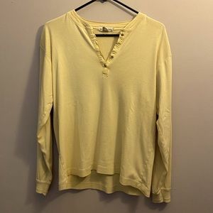 Medium long sleeve yellow Banana Republic shirt